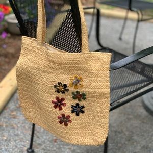 Vintage simple straw bag